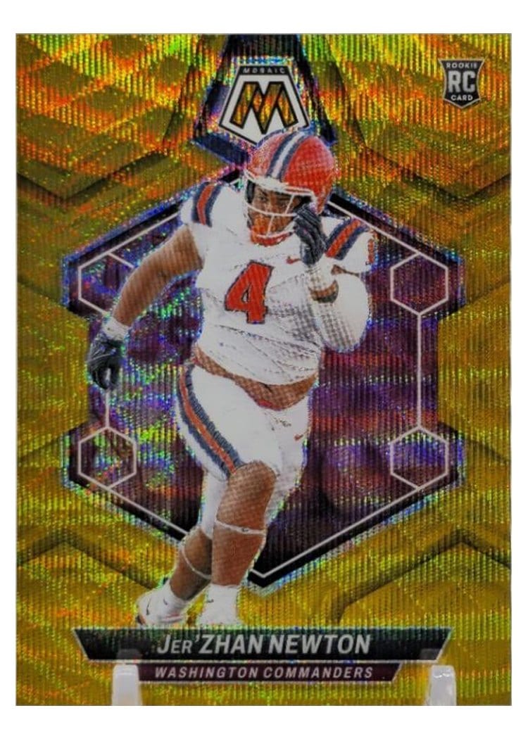 2024 Panini Mosaic Base Set Jer'Zhan Newton #336 card