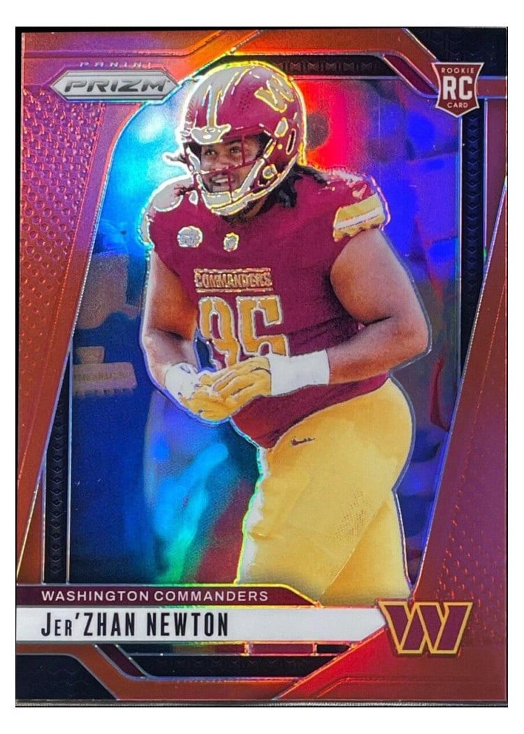 2024 Panini Prizm Base Set Jer'Zhan Newton Red #351 card