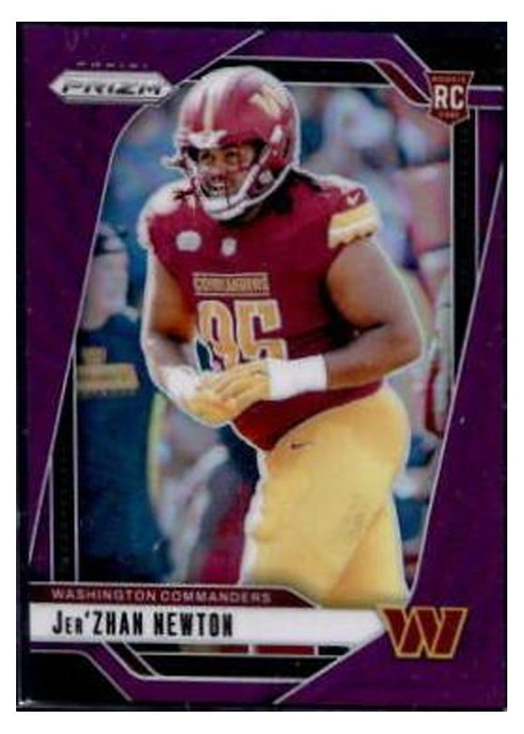 2024 Panini Prizm Base Set Jer'Zhan Newton Purple #351 card