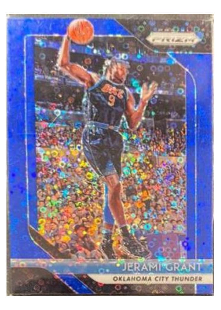 2018-19 Panini Prizm Base Set Jerami Grant Fast Break Prizm Blue #89 card