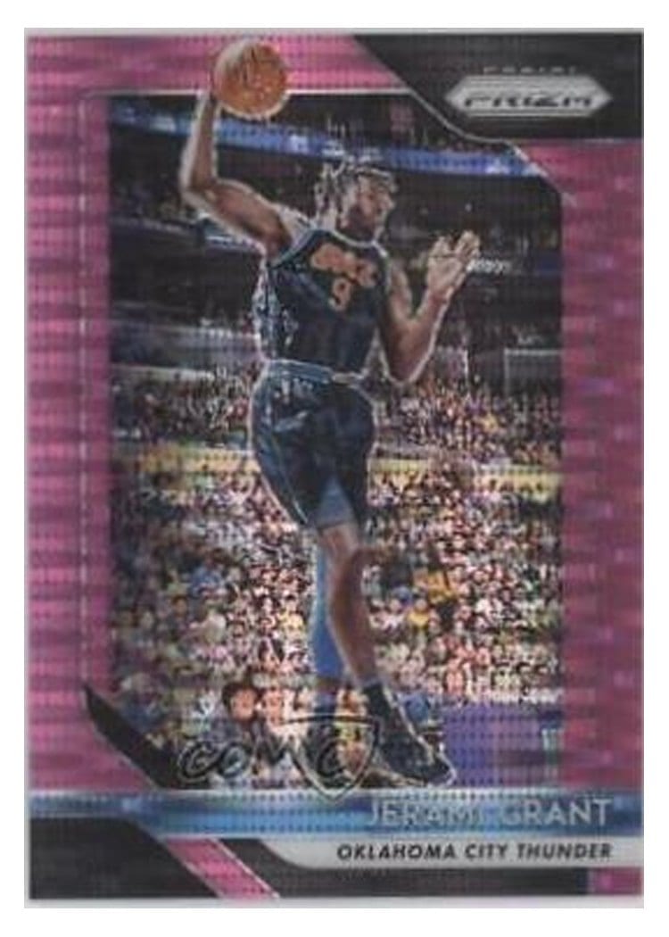 2018-19 Panini Prizm Base Set Jerami Grant Pink Pulsar Prizm #89 card