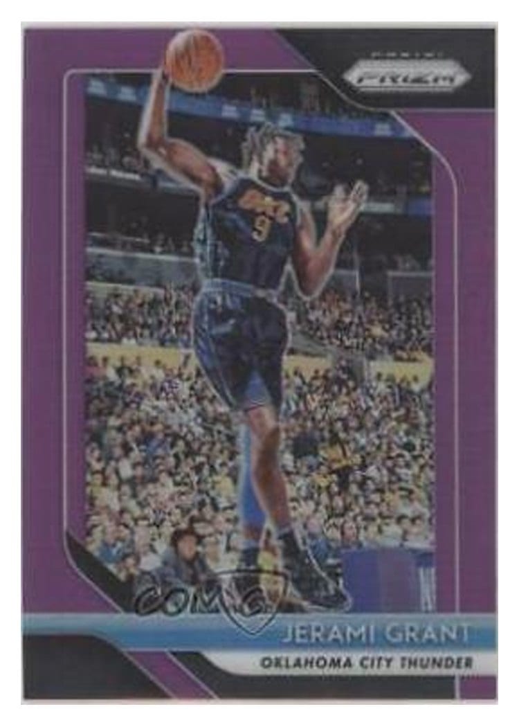 2018-19 Panini Prizm Base Set Jerami Grant Purple Prizm #89 card