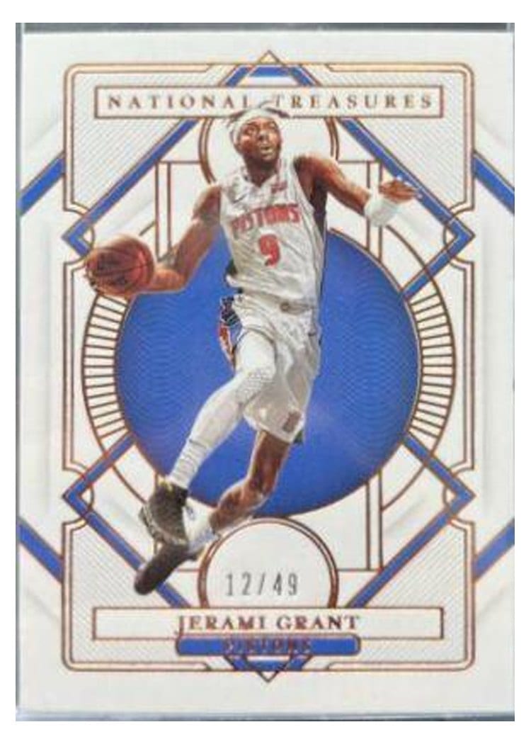 2020-21 Panini National Treasures Base Set Jerami Grant #63 card