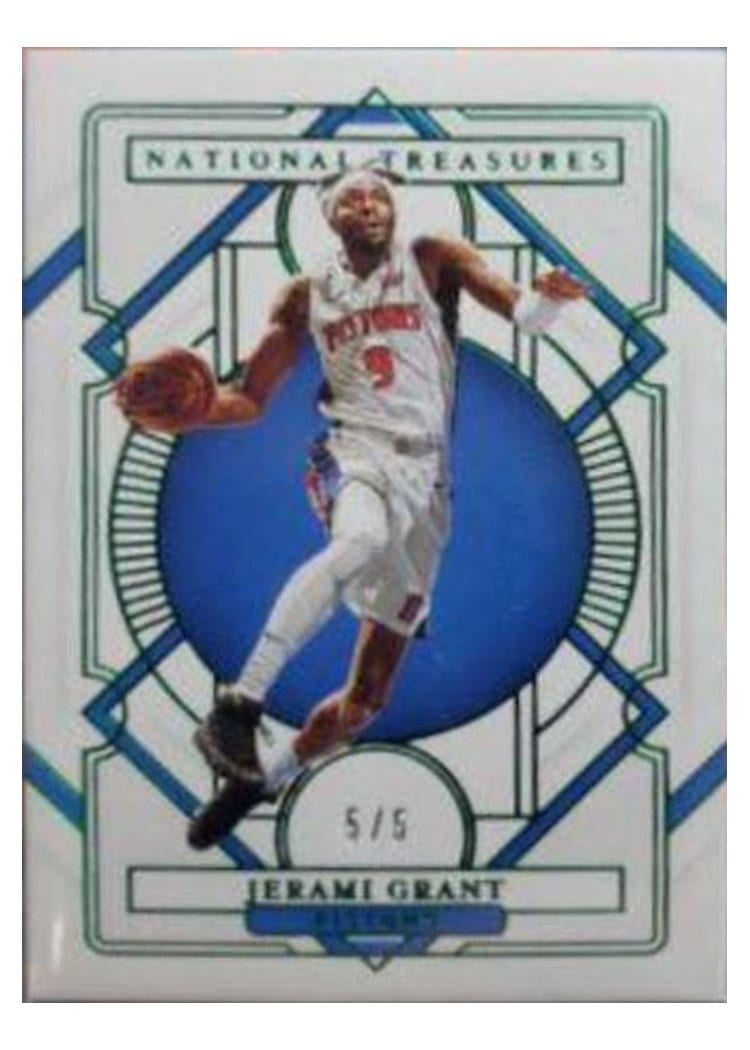 2020-21 Panini National Treasures Base Set Jerami Grant #63 card