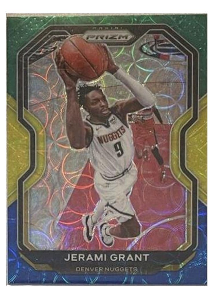 2020-21 Panini Prizm Base Set Jerami Grant Choice Blue, Yellow, Green Prizm #143 card