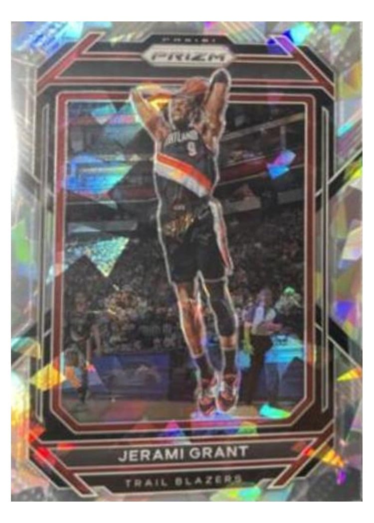 2022-23 Panini Prizm Base Set Jerami Grant Ice Prizm #58 card