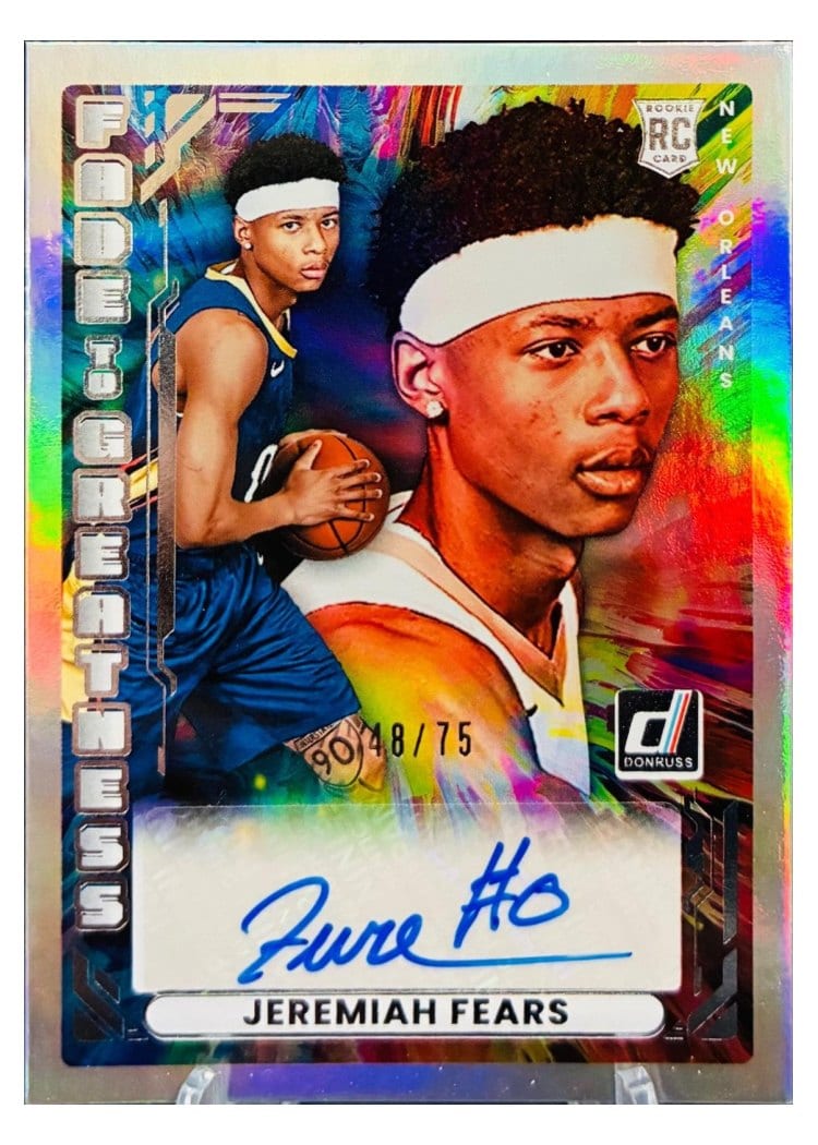 2025-26 Donruss Fade to Greatness Jeremiah Fears #1 card