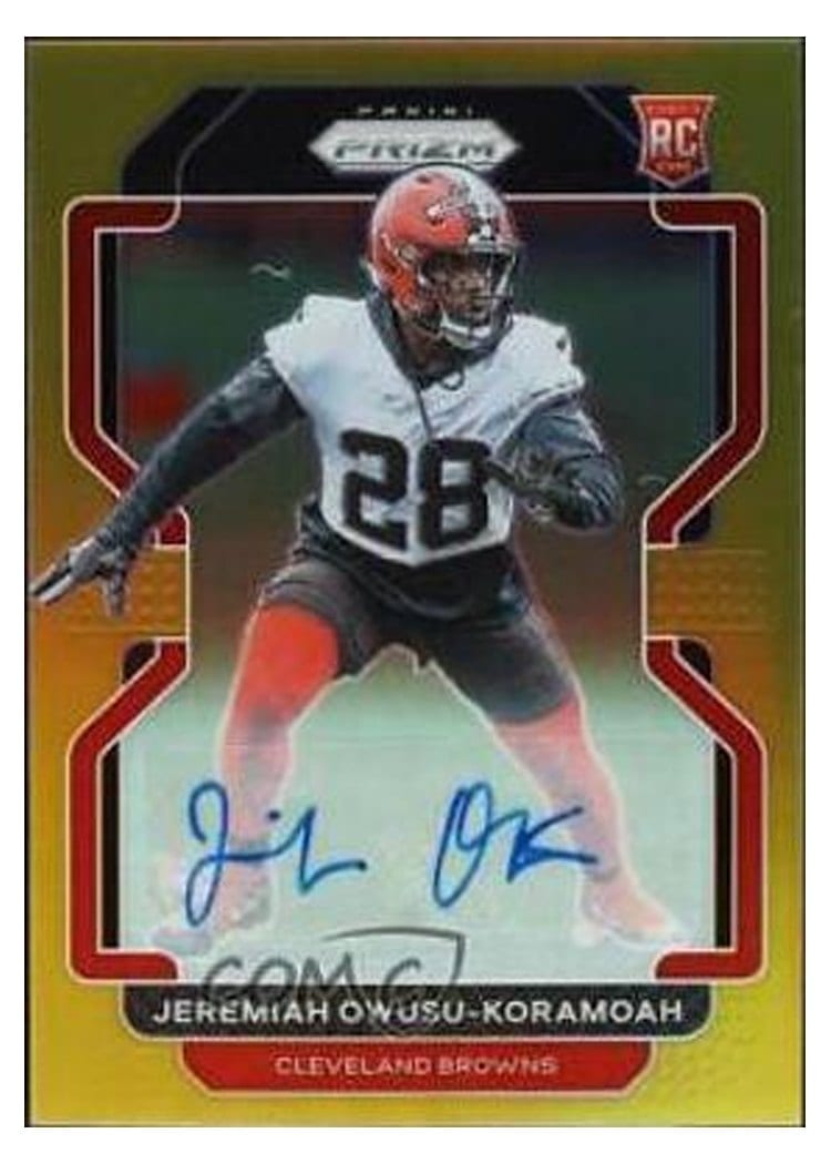 2021 Panini Prizm Base Set Jeremiah Owusu-Koramoah #389 card