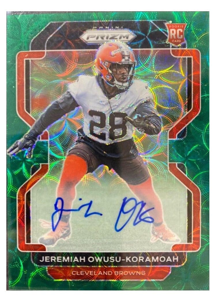 2021 Panini Prizm Base Set Jeremiah Owusu-Koramoah #389 card