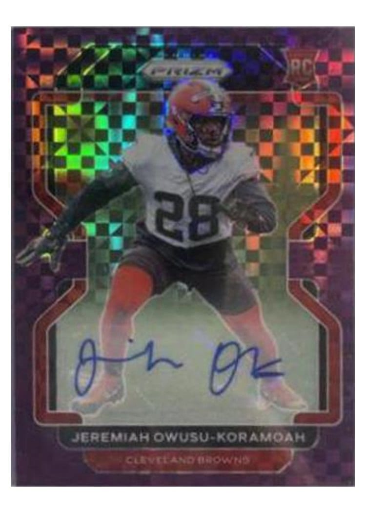 2021 Panini Prizm Base Set Jeremiah Owusu-Koramoah #389 card