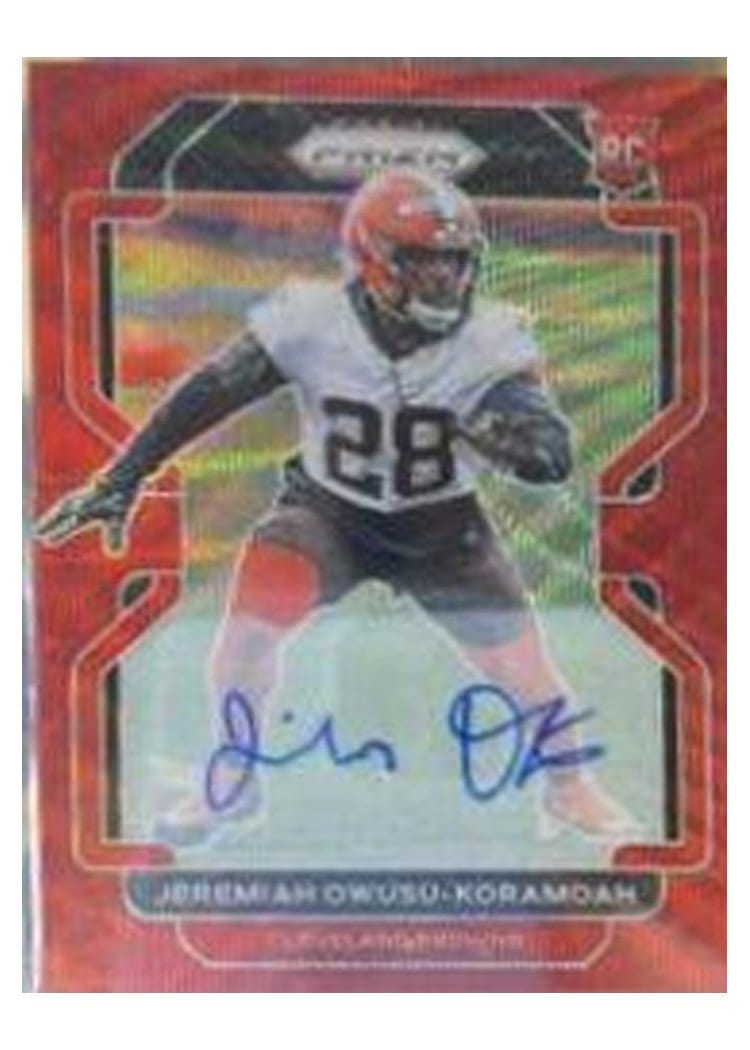 2021 Panini Prizm Base Set Jeremiah Owusu-Koramoah #389 card