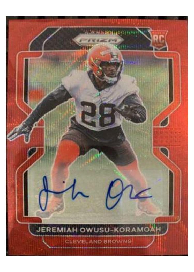 2021 Panini Prizm Base Set Jeremiah Owusu-Koramoah #389 card