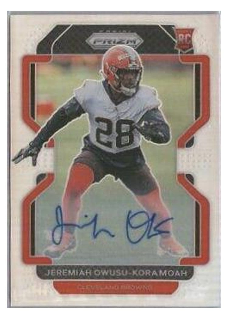 2021 Panini Prizm Base Set Jeremiah Owusu-Koramoah #389 card