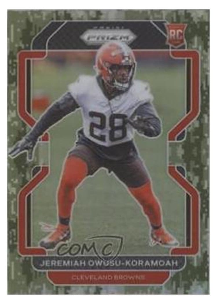 2021 Panini Prizm Base Set Jeremiah Owusu-Koramoah #389 card