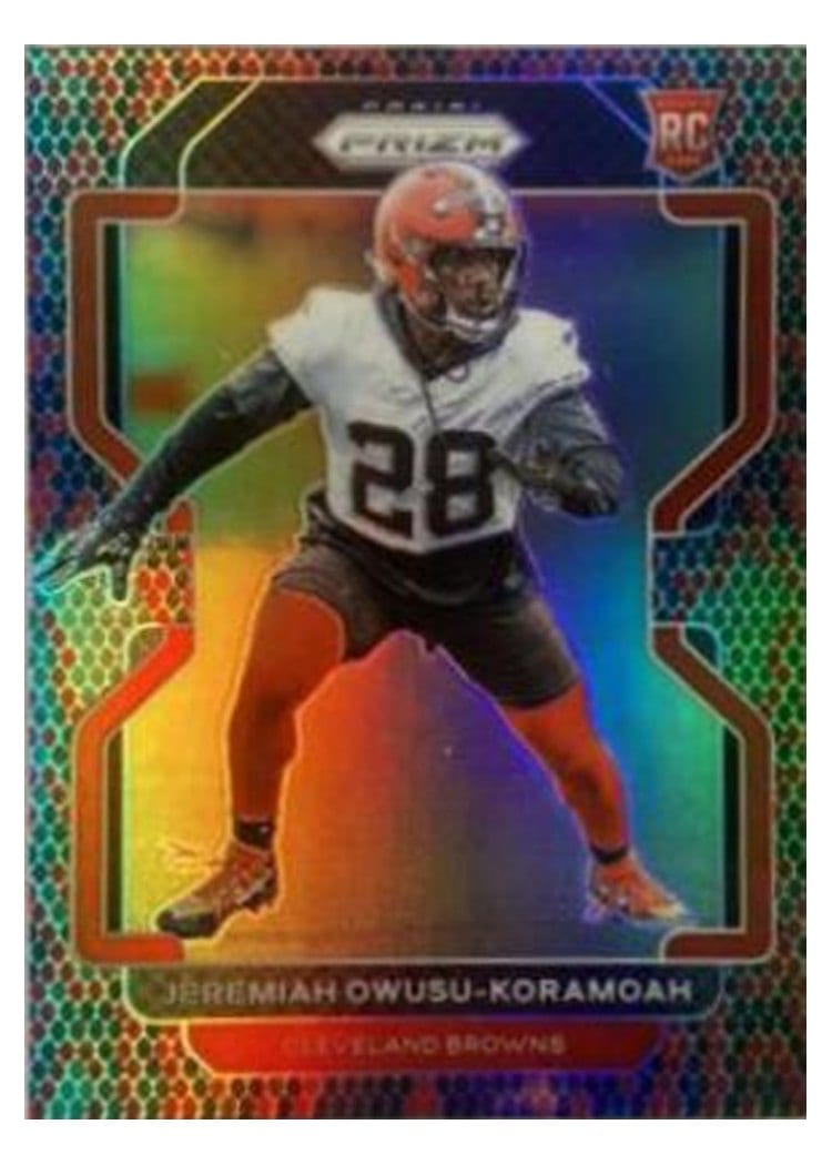 2021 Panini Prizm Base Set Jeremiah Owusu-Koramoah #389 card