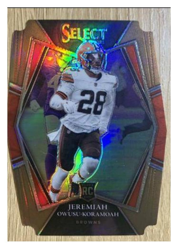 2021 Panini Select Base Set Jeremiah Owusu-Koramoah Copper Die Cut #191 card
