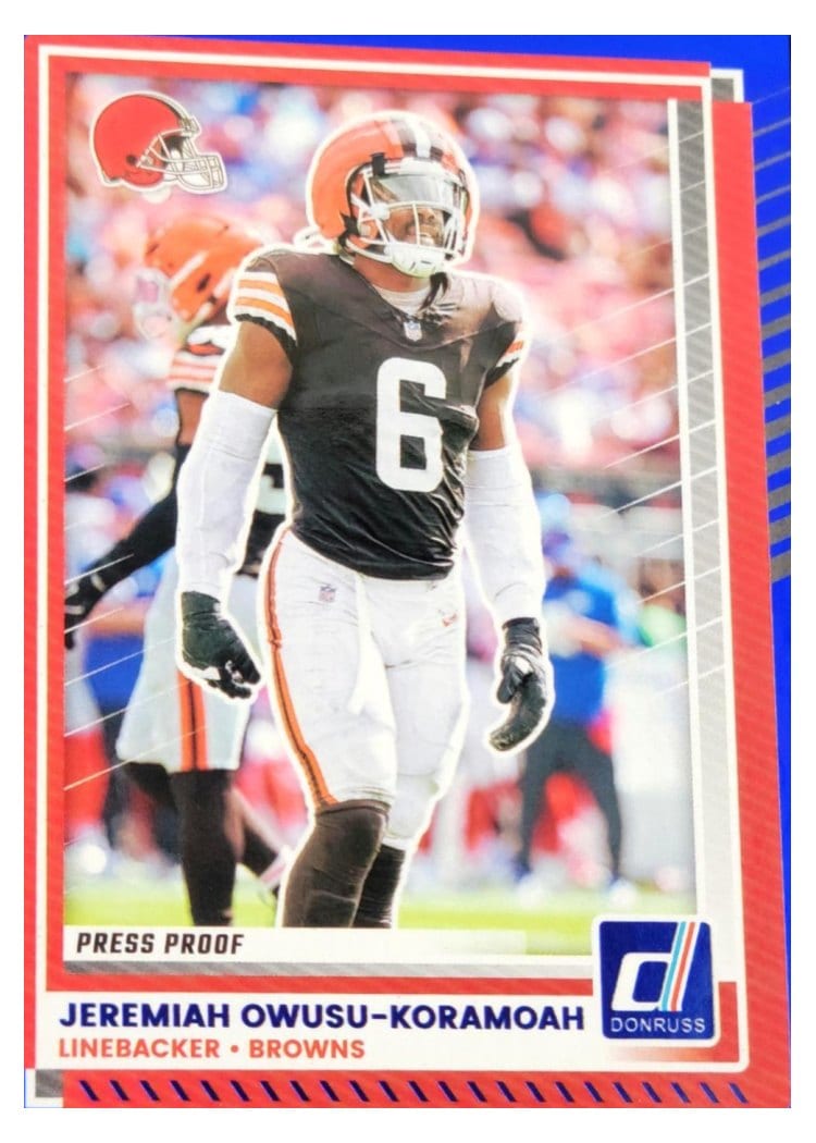 2025 Donruss Base Set Jeremiah Owusu-Koramoah #115 card
