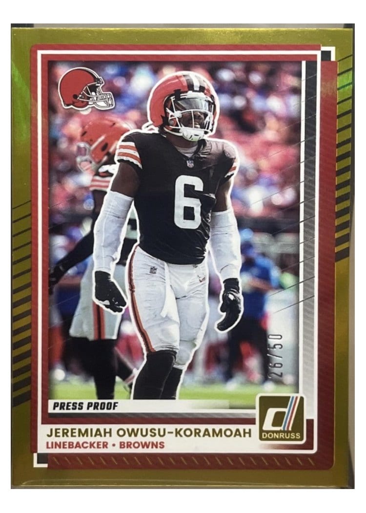 2025 Donruss Base Set Jeremiah Owusu-Koramoah #115 card