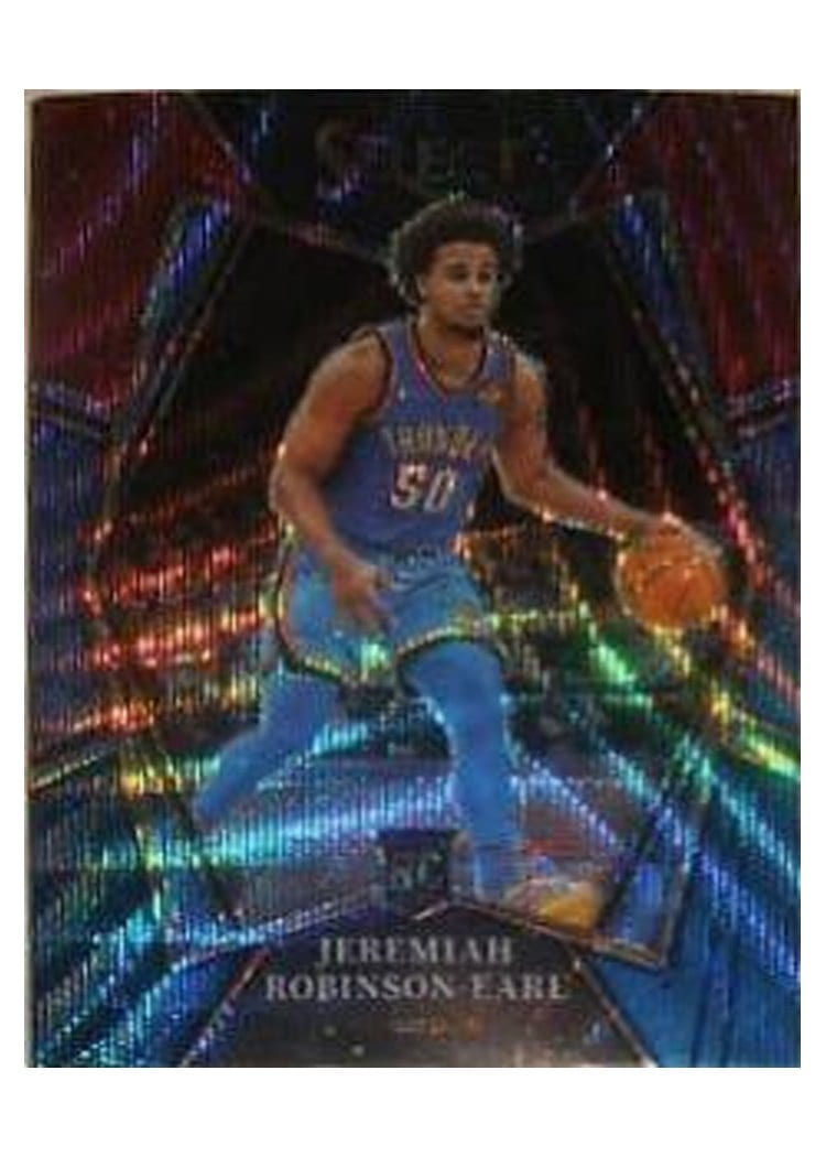 2021-22 Panini Select Base Set Jeremiah Robinson-Earl Tri Color Prizm #182 card