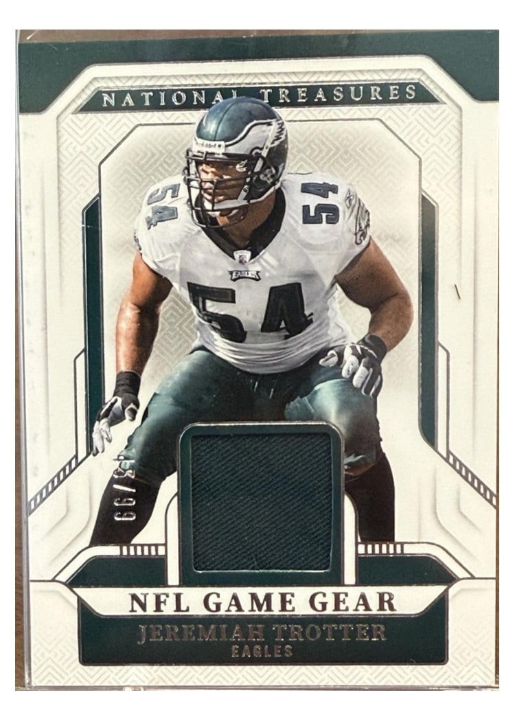 2024 Panini National Treasures NFL Game Gear Jeremiah Trotter #9 card