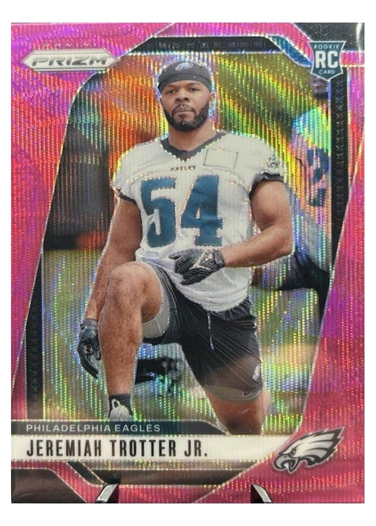 2024 Panini Prizm Base Set Jeremiah Trotter Jr. Pink Wave #349 card