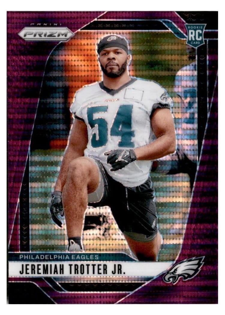2024 Panini Prizm Base Set Jeremiah Trotter Jr. Purple Pulsar #349 card