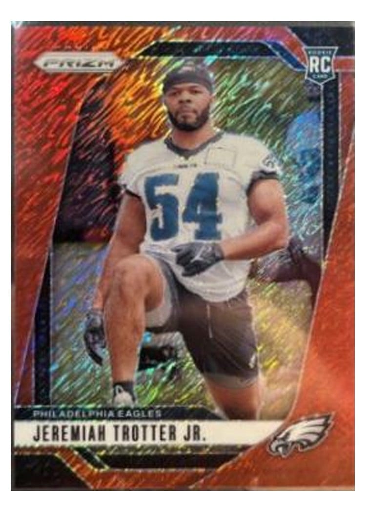 2024 Panini Prizm Base Set Jeremiah Trotter Jr. Red Shimmer #349 card