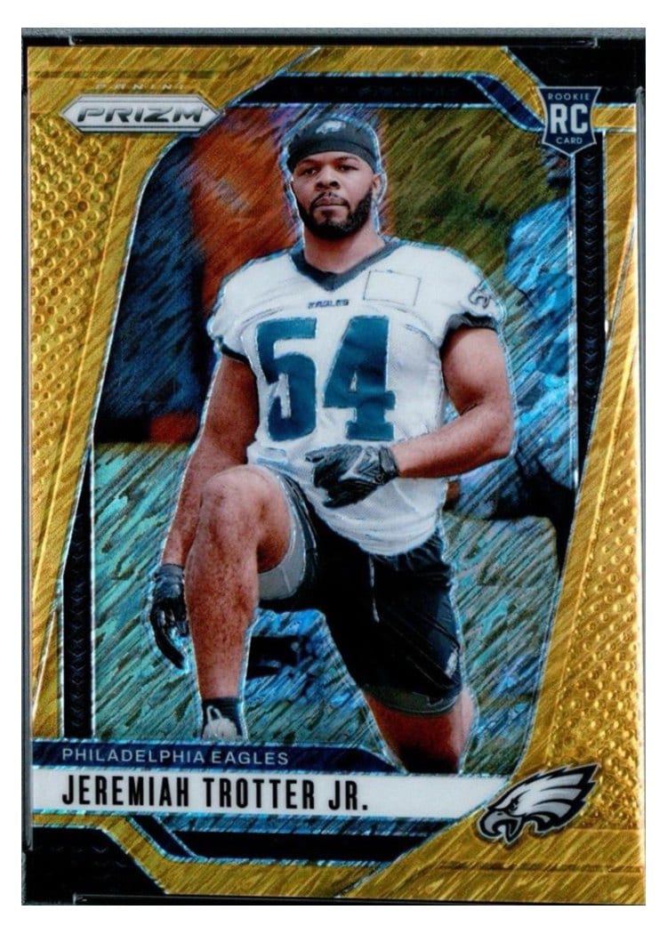 2024 Panini Prizm Base Set Jeremiah Trotter Jr. Gold Shimmer #349 card