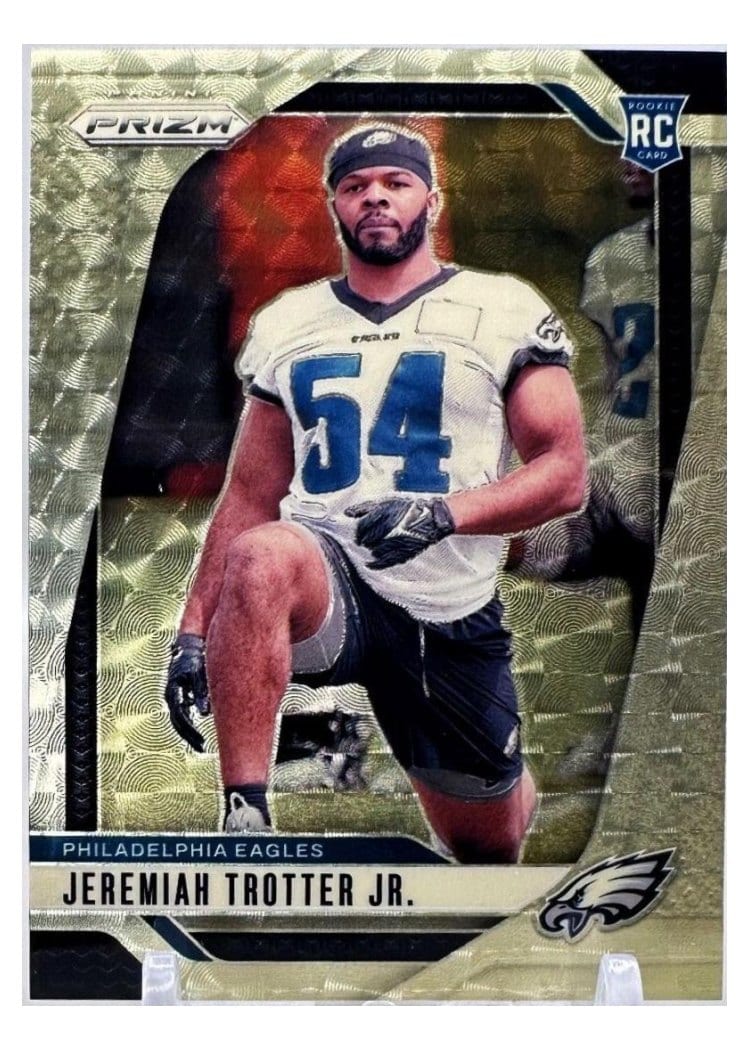 2024 Panini Prizm Base Set Jeremiah Trotter Jr. Gold Vinyl #349 card