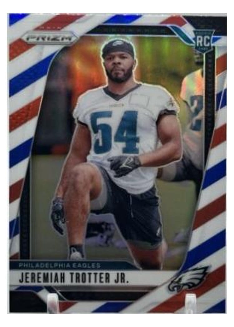 2024 Panini Prizm Base Set Jeremiah Trotter Jr. Red White Blue #349 card