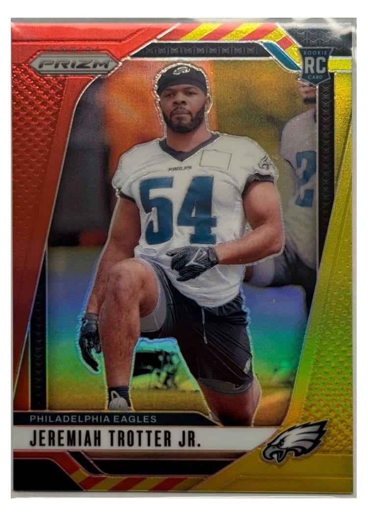 2024 Panini Prizm Base Set Jeremiah Trotter Jr. Red Yellow #349 card