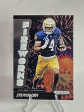 2025 Panini Prizm Black Fireworks Jeremiyah Love #10 card