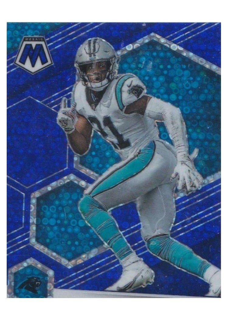 2021 Panini Mosaic Base Set Jeremy Chinn No Huddle Blue Mosaic #38 card