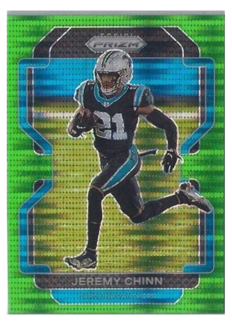 2021 Panini Prizm Base Set Jeremy Chinn Green Shimmer #318 card