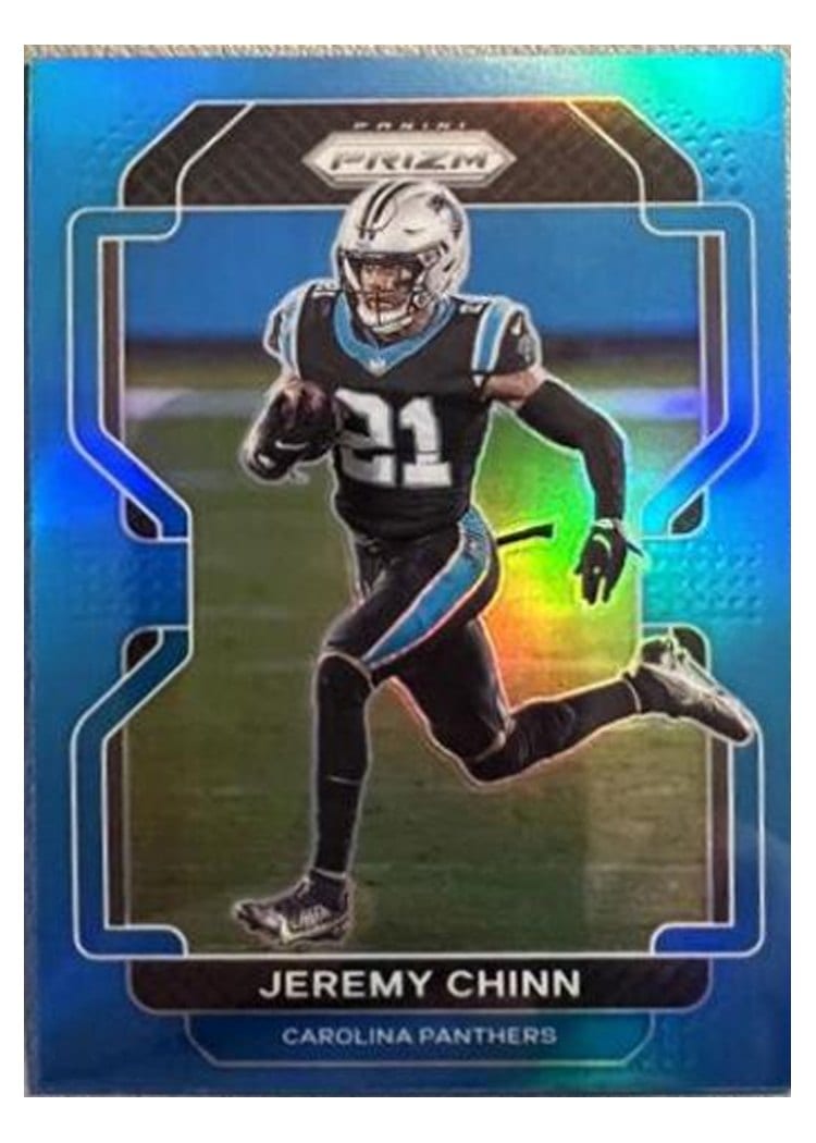 2021 Panini Prizm Base Set Jeremy Chinn Light Blue Prizm #318 card