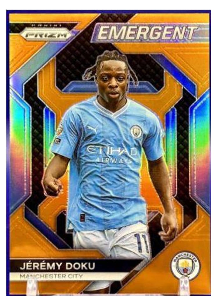 2023 Panini Prizm Premier League Emergent Jeremy Doku #2 card