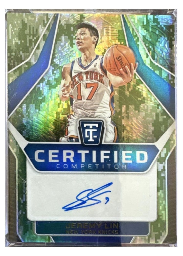 2024-25 Panini Totally Certified Certified Competitor Autographs Jeremy Lin #20 card