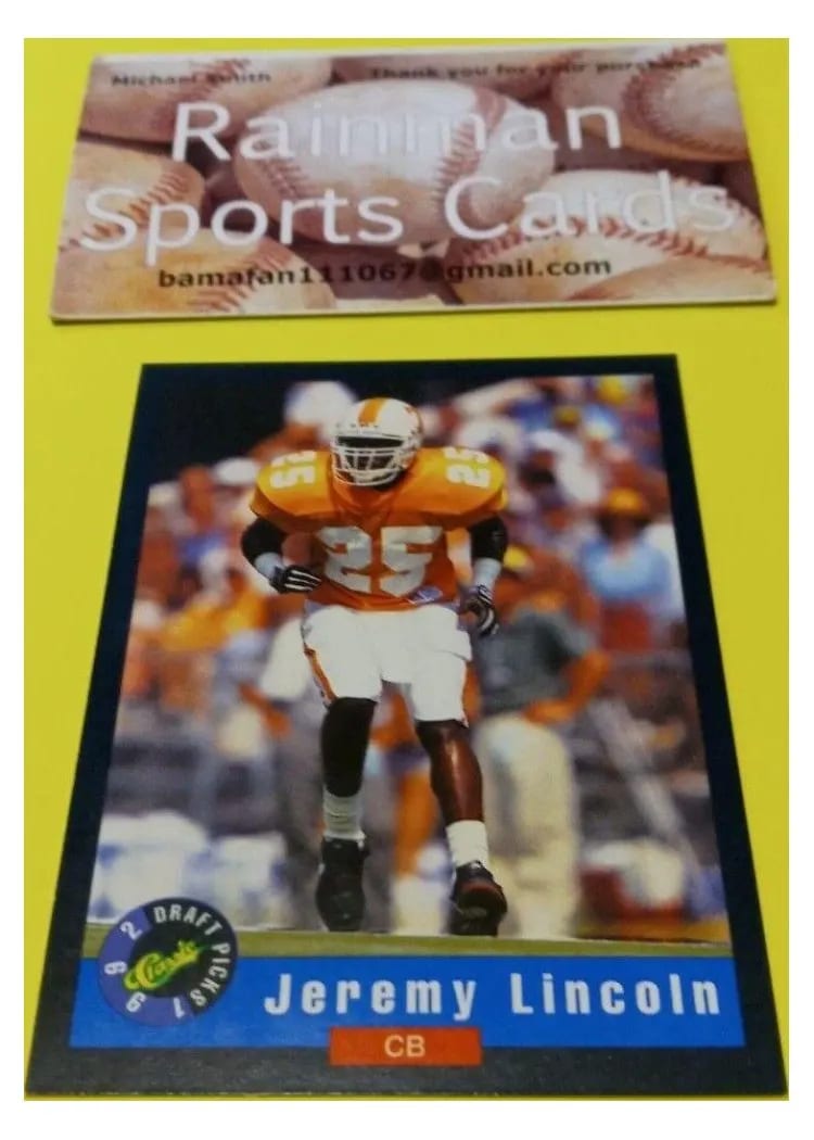 1992 Classic Draft Picks Jeremy Lincoln #22 card