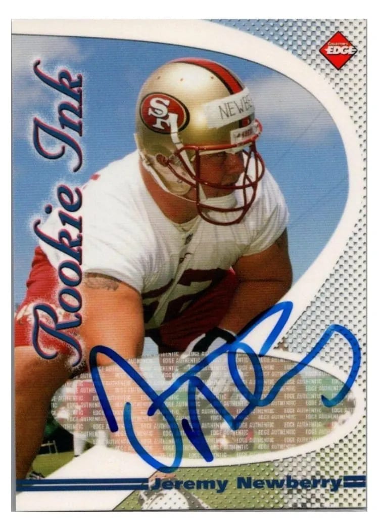 1998 Collector's Edge 1st Place Rookie Ink Jeremy Newberry card