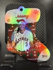2024 Topps Holiday Stocking Die Cut Ornaments Jeremy Peña #SDC-9 card