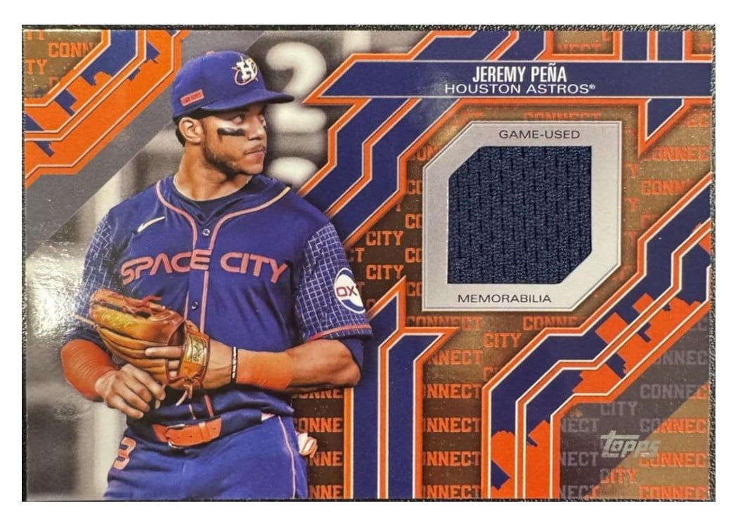 2025 Topps City Connect Swatch Collection Series One Jeremy Peña #CC-JP card