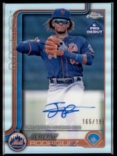 2025 Topps Pro Debut Chrome Autographs Jeremy Rodriguez #PDC-85 card