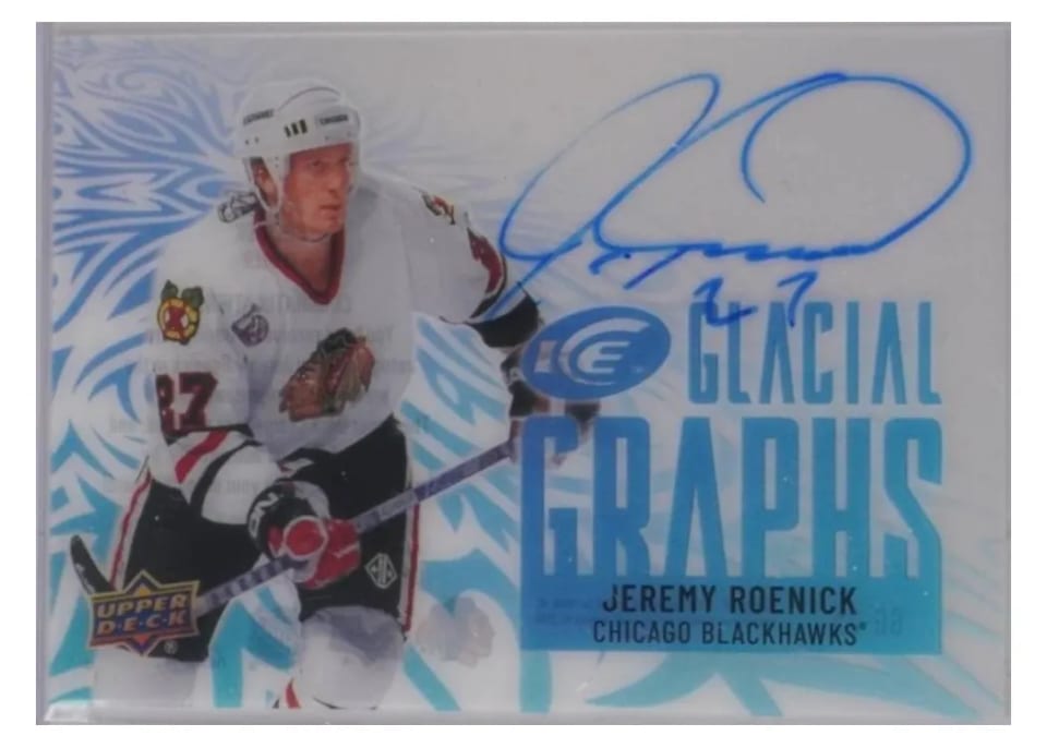 2024-25 Upper Deck Ice Glacial Graphs Jeremy Roenick #GG-25 card