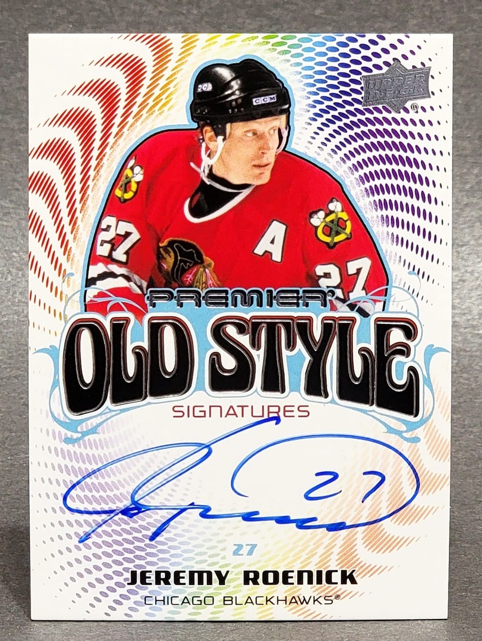 2024-25 Upper Deck Premier Old Style Signatures Jeremy Roenick #OS-JR card