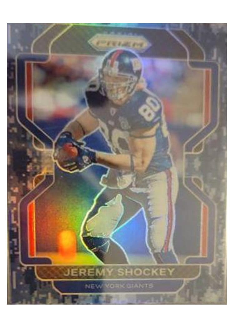 2021 Panini Prizm Base Set Jeremy Shockey Blue Prizm #237 card