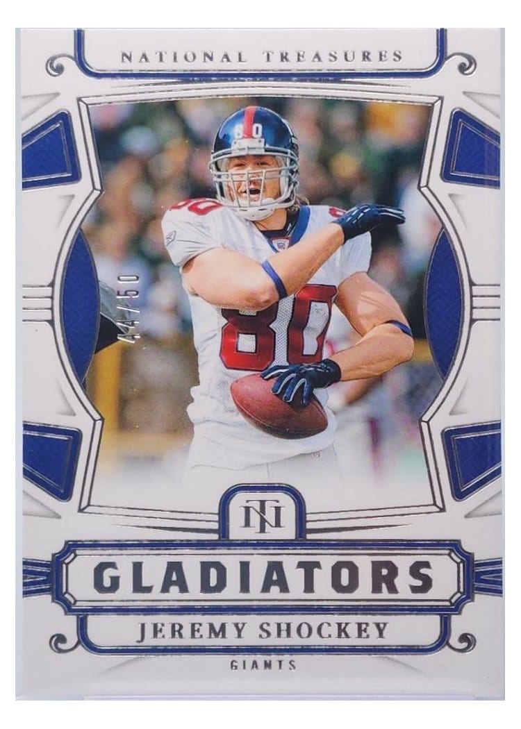 2024 Panini National Treasures Gladiators Jeremy Shockey #16 card