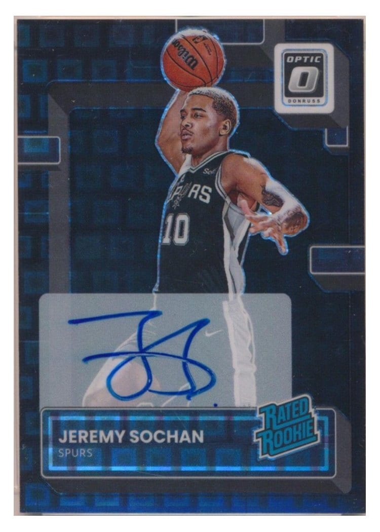 2022-23 Donruss Optic Base Set Jeremy Sochan #236 card