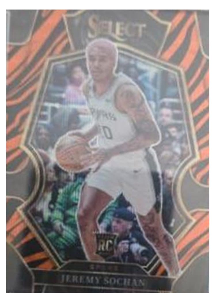 2022-23 Panini Select Base Set Jeremy Sochan #192 card