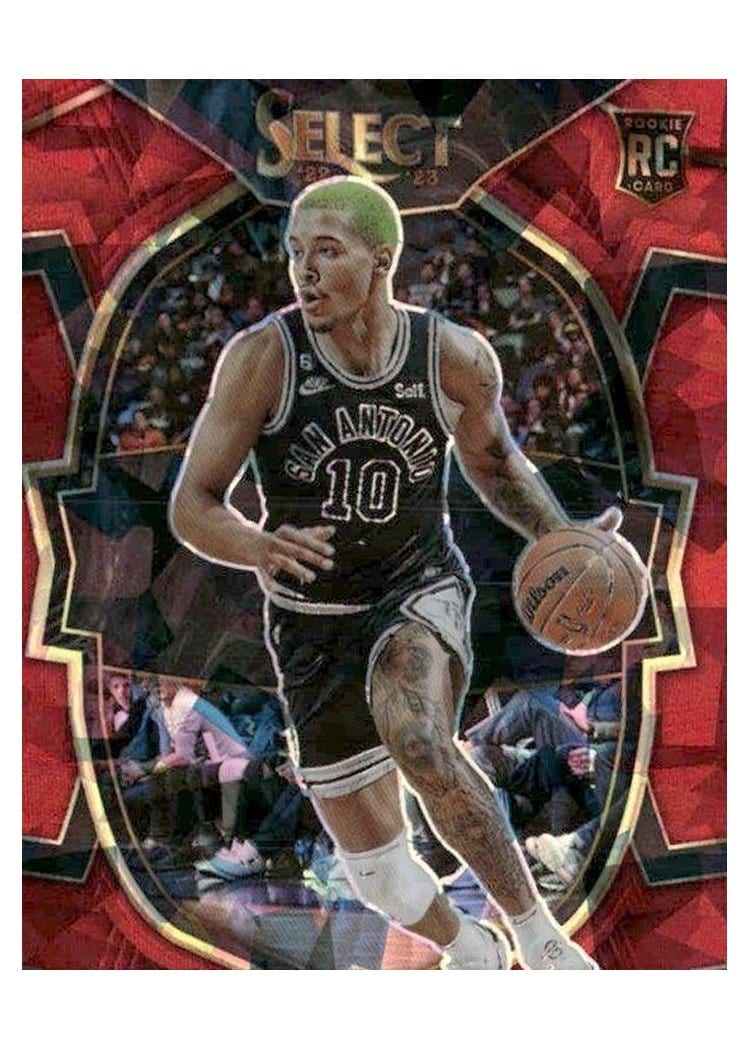 2022-23 Panini Select Base Set Jeremy Sochan #290 card