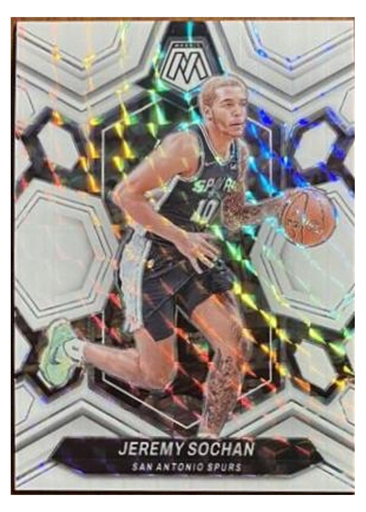 2023-24 Panini Mosaic Base Set Jeremy Sochan #35 card